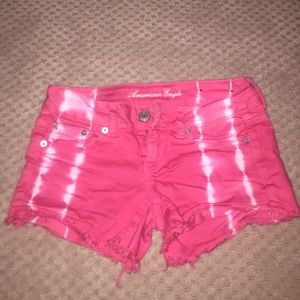 American Eagle-Red and White shorts